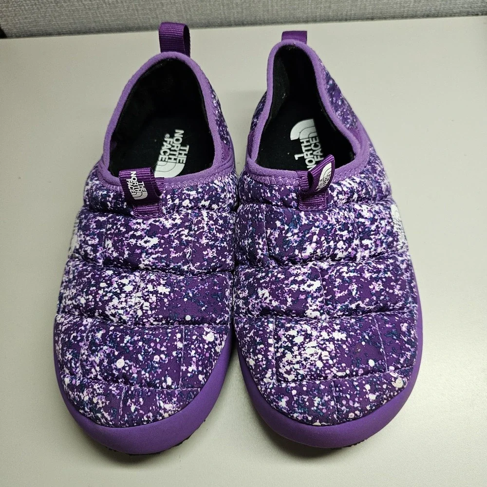 North Face‎ Youth Girls Purple THERMOBALL Slippers Size 3